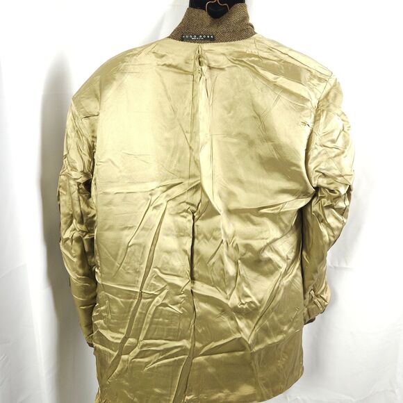 Hugo Boss Mens 44T 44L Brown Tan Lambswool 2-Button Sports Coat Blazer - Picture 7 of 10